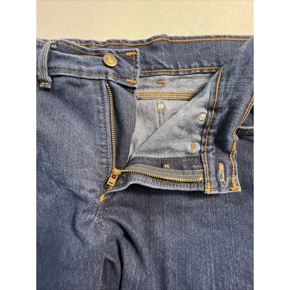 Origin Maine Legit Fit Jeans Dark Wash Denim Made in USA Mens 34 x 28